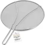 U.S. Kitchen Supply 13&#034; Stainless Steel Fine Mesh Splatter Screen w Resting Feet