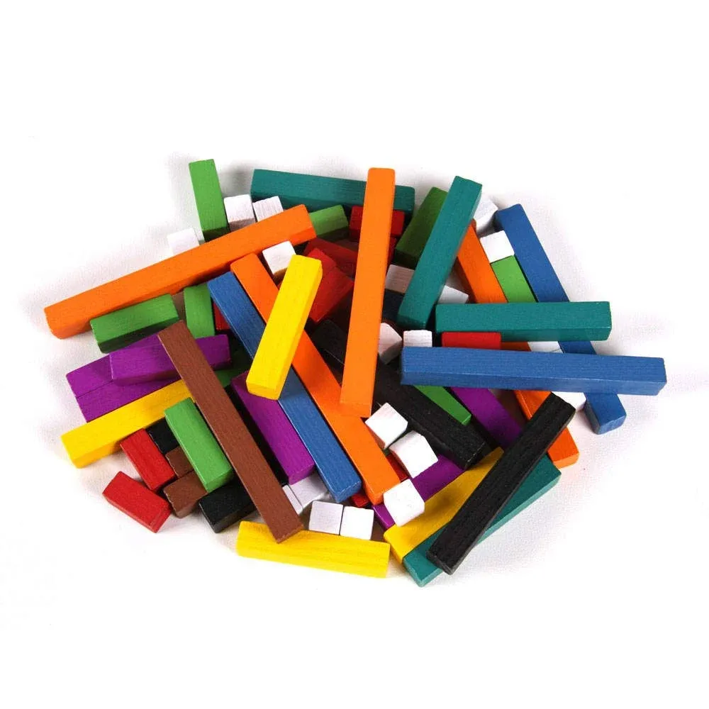 hand2mind Plastic Cuisenaire Rods Individual Set Math Manipulatives