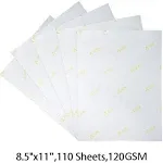 A-SUB 8.5"x11'' Sublimation Paper 120gsm