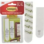 3M Command Picture Hanging Strips, White, M/L - 12 count