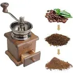 Manual Coffee Grinder Wood Vintage Antique Ceramic Hand Crank Coffee Mill With Retro Style Wooden Coffee Grinder Rotating Grain Hand Coffee Grinder