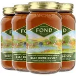 Regenerative Beef and Chicken Bone Broth - 4 Jars - 24 oz