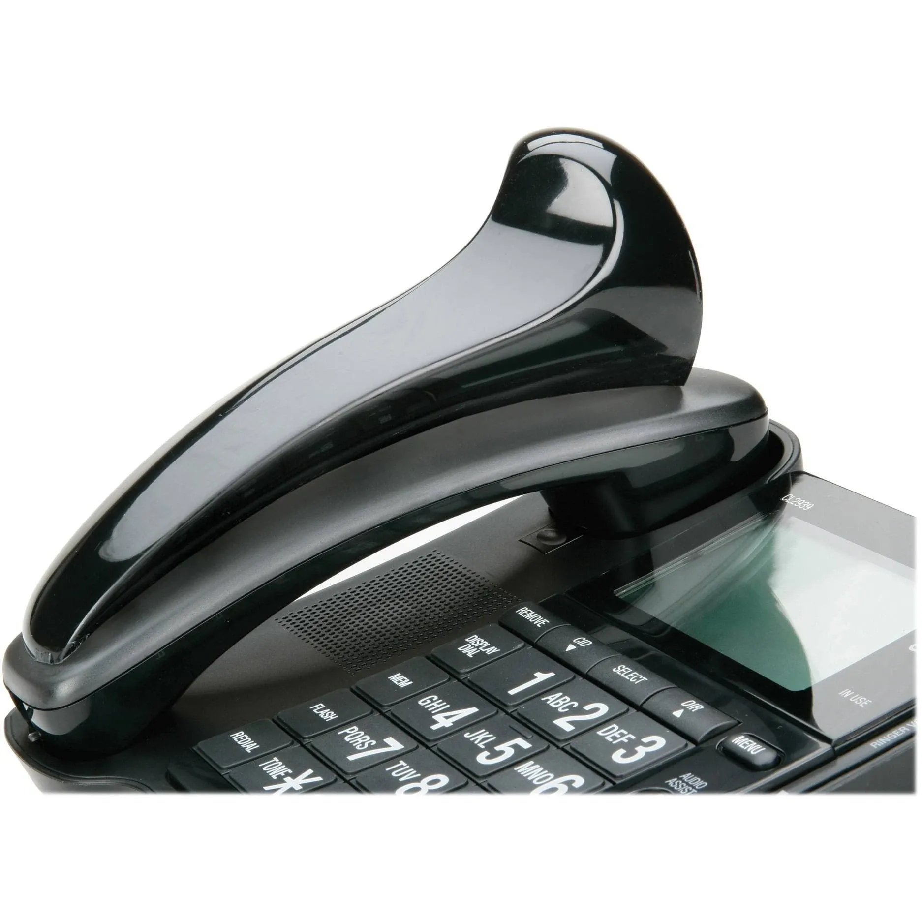 SKILCRAFT Telephone Shoulder Rest, 2&quot; x 7&quot; x 2.5&quot;, Black (AbilityOne 7520-01-592-3859)