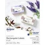 Glossy White Labels 2" 3" 80 Labels Avery 22890