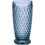 Villeroy & Boch Boston Blue Crystal Highball Glasses, Set of 4