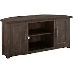 Crosley 48 in. Camden Corner TV Stand, Dark Walnut