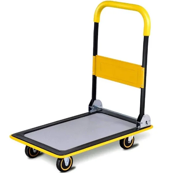 330lbs Cart Dolly Push Hand Truck Moving Foldable Platform Warehouse Garage