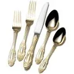 Wallace Duchess Gold Plated 65 Piece Flatware Set