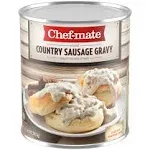 Chef-mate Country Sausage Gravy, Breakfast Sausage, Biscuits and Gravy, 6 lb 9 oz, #10 Can