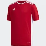 Adidas Boys&#x27; Entrada 18 Short Sleeve Jersey,  Soccer,