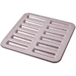 Financier Cake Pan, 12-Cavity Non-Stick Rectangle Muffin Pan Biscuits Cookies Bakeware for Oven Baking (Champagne Gold)