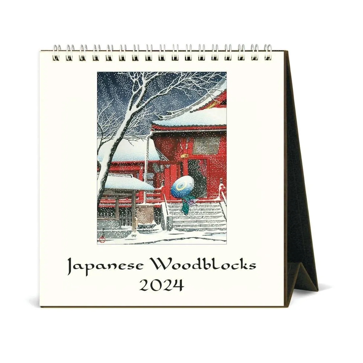 Japanese Woodblocks Art 2024 Easel Desk Calendar