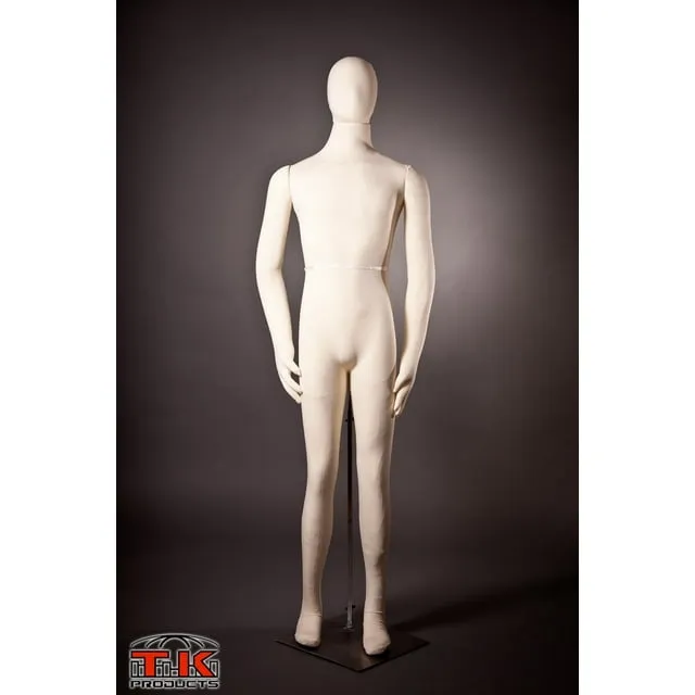 Male Mannequin, Flexible Posable Bendable Full-Size Soft -Beige/White, by TK ...