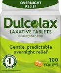 Dulcolax 5 mg Laxative Tablets for Constipation - 100 ea by MyOTCStore