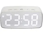 Infinity Instruments 20218WH White Digital Alarm Clock