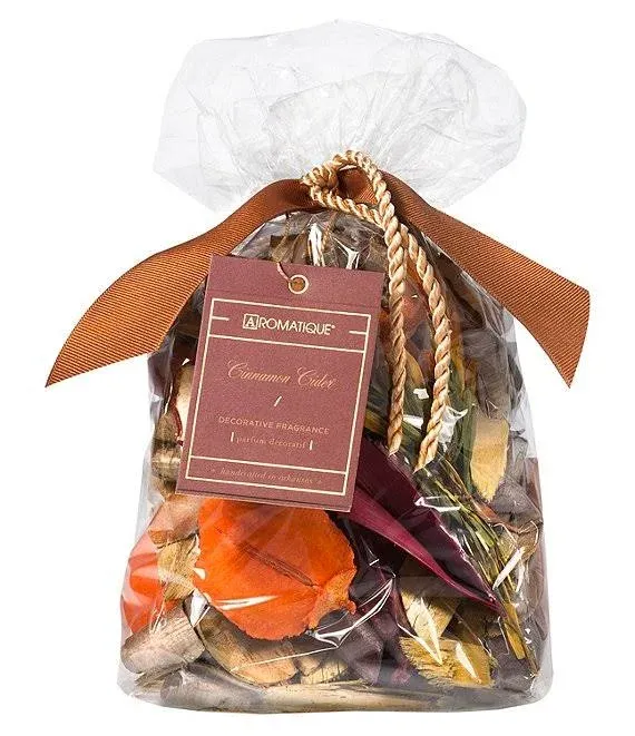 Aromatique Cinnamon Cider Potpourri Bag 8oz - Decorative Home Fragrance Sachet Botanicals, Perfect Fall Decoration Long Lasting Room Air Freshener Deodorizer or Catchall Bowl Filler Decor Centerpiece