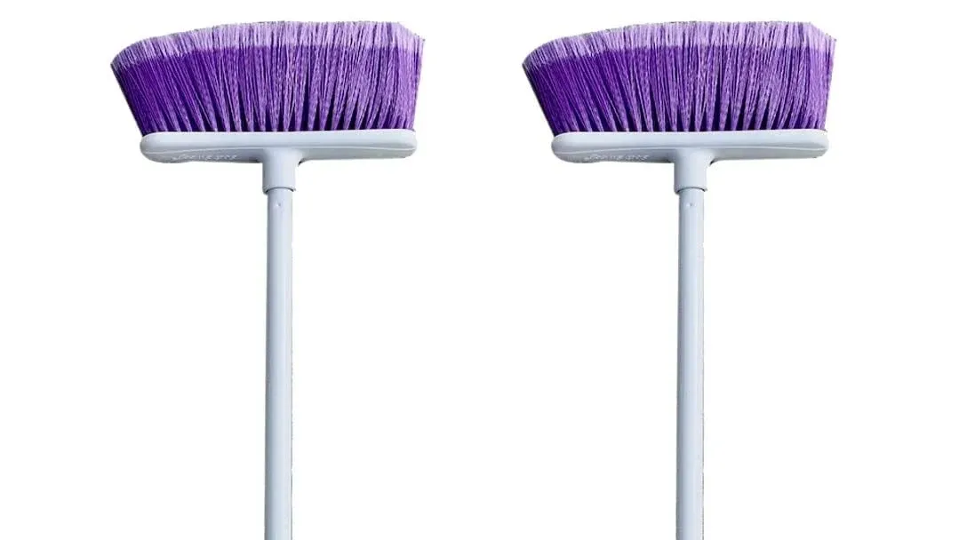 The Original Soft Sweep Magnetic Action Broom - 2 Purple Brooms