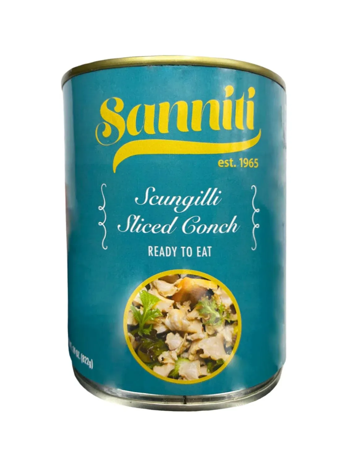 Scungilli | Sliced Conch | Ready to Eat | Canned Seafood | 29 oz