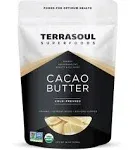 Terrasoul Superfoods Organic Cacao Butter - Raw, Keto, Vegan, 1 lb