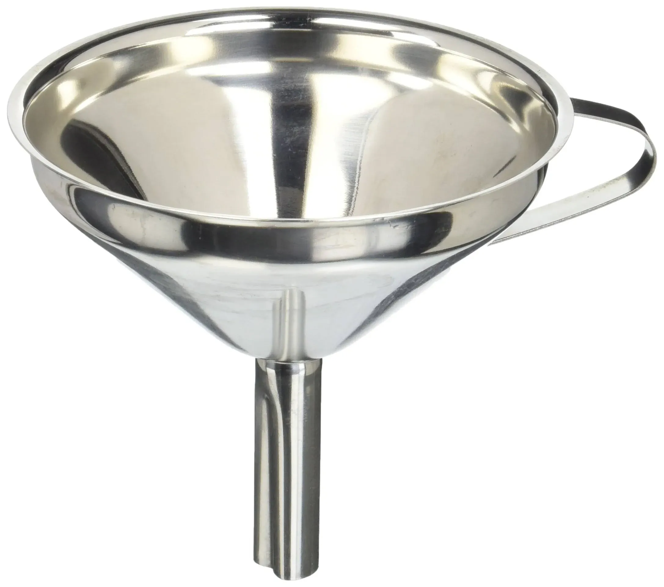 Winco Stainless Steel Wide Mouth Funnel, 5-Inch, Medium