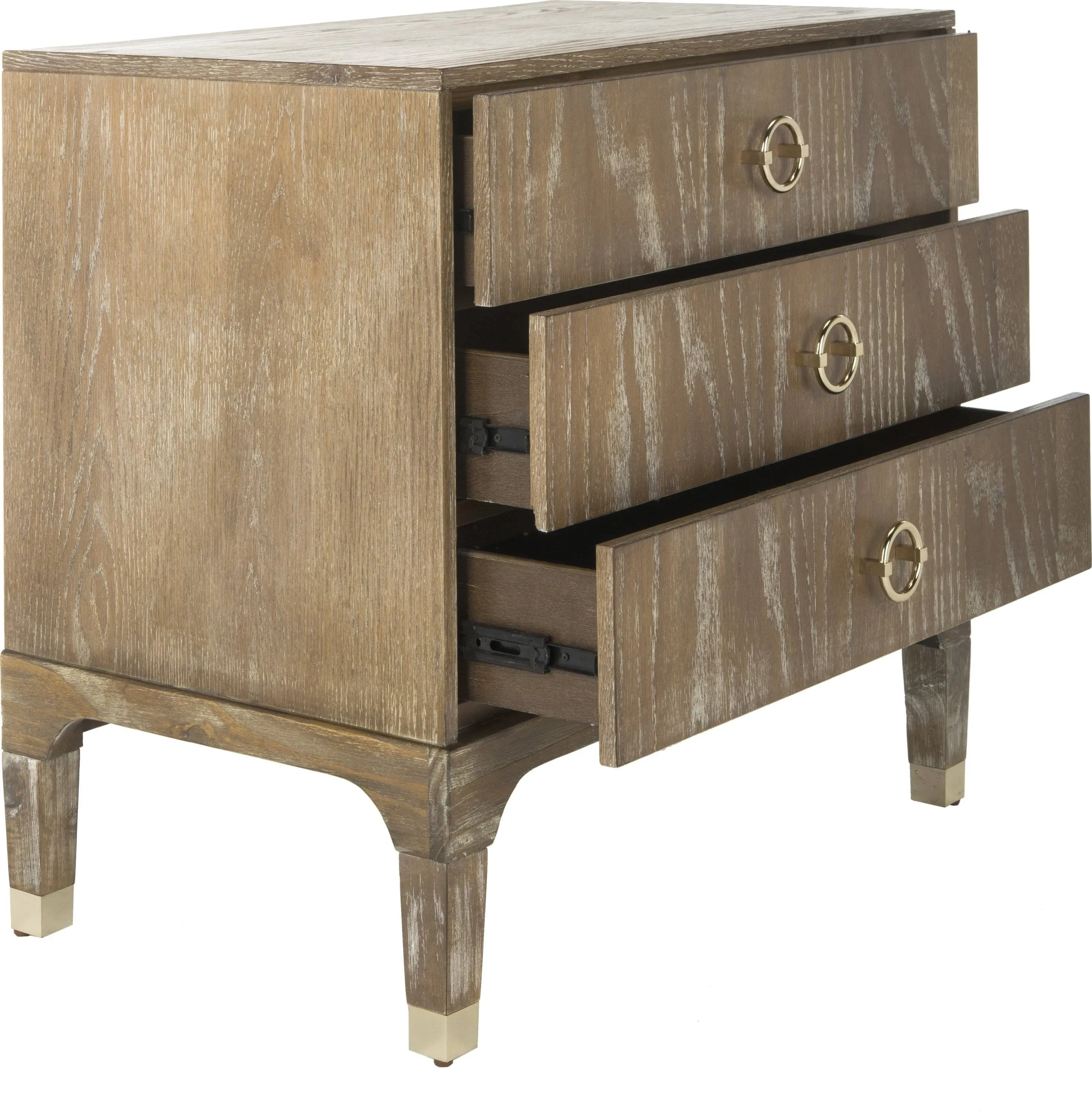 Safavieh Lorna 3 Drawer Contemporary Night Stand