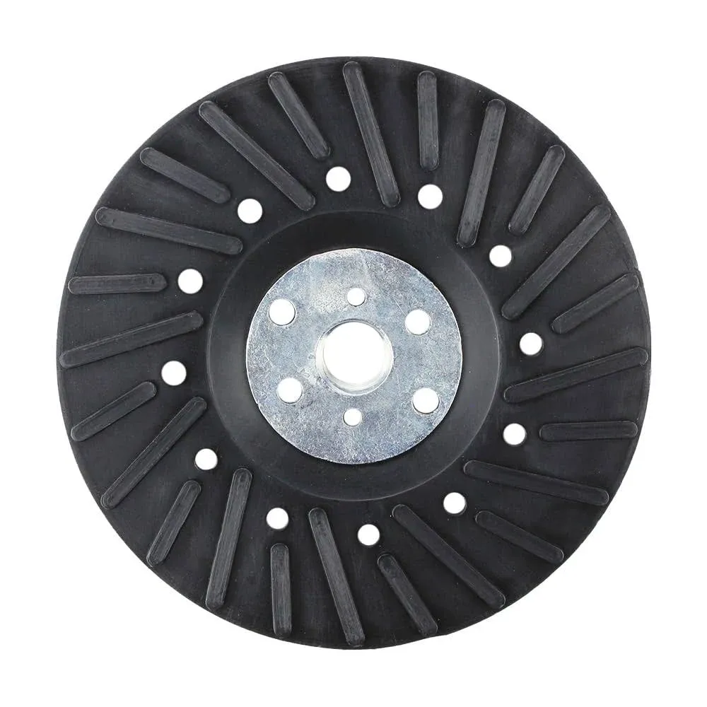 Angle Grinder Ribbed Backing Pad for Resin Fiber Disc 5&#034; x 5/8&#034;-11