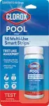 Clorox Pool&Spa 70050CLX 6-Way Test Strips, White