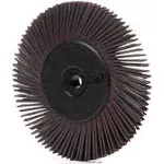 Scotch-Brite Radial Bristle Brush, Cubitron/Aluminum Oxide, 6000 rpm, 6 Diameter x 1/2 Width, 36 Grit (Pack of 1)