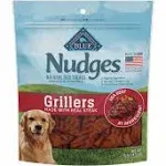 Blue Buffalo Nudges Grillers Natural Dog Treats, Steak, 16oz Bag