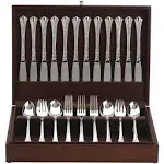 Lenox Reed And Barton Eureka Mahogany Flatware Chest, Brown