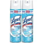 Lysol Disinfectant Spray, Sanitizing and Antibacterial Spray, For Disinfecting and Deodorizing, Crisp Linen, 19 Fl. Oz (Pack of 2)