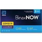 BinaxNOW COVID-19 Antigen Self Test, 1 Pack, 4 Tests Total, COVID Test With 15-Minute Results Without Sending to a Lab, Easy to Use at Home