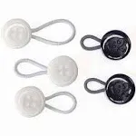 C2 Elastic Shirt Collar Extenders - 5 Pack Neck Button Expander - Non-Metal Button Extender Dress Shirt - Black and White