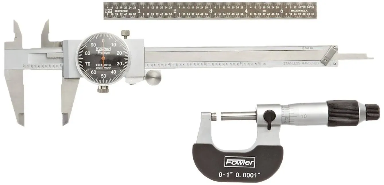 Fowler Measuring Caliper Micrometer Mechanics Set