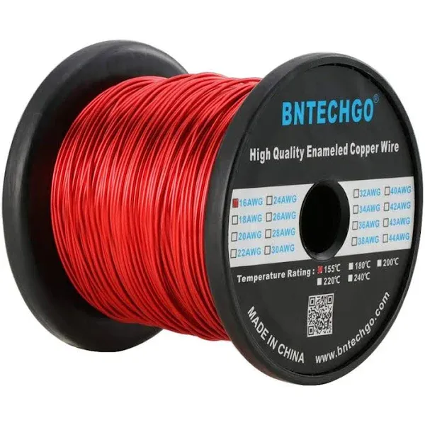 BNTECHGO 16 AWG Magnet Wire - Enameled Copper Wire - Enameled Magnet Winding Wire ...