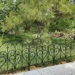 Decorative Garden Fence 32 in (H) x 10 ft (L) Outdoor Rustproof Metal Dog Pet Fence Animal Barrier, Garden Fencing Panel Border for Yard Patio Flower Bed