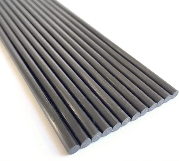 12pcs 3.0mm Carbon Fiber Rods 3.0x300mm,Solid Carbon Fiber Tube(pultrusion),1/1.5/2/4/5mm Available