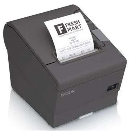 Dark Gray, Energy Star-Rated, Ethernet, And Usb Thermal Receipt Printer With