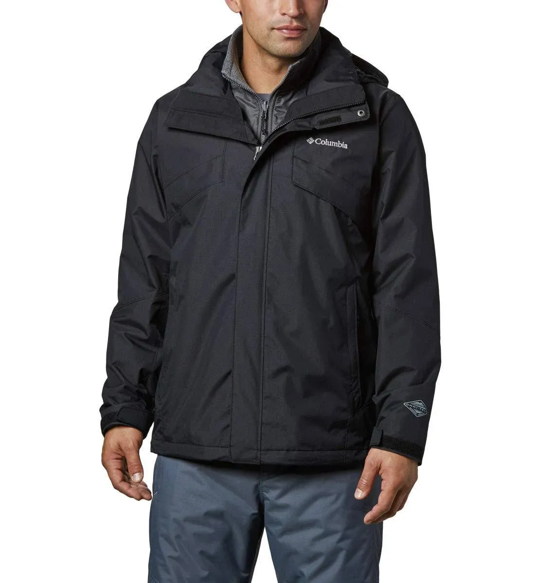 Columbia Men's Bugaboo II Fleece Interchange Jacket 2x Black