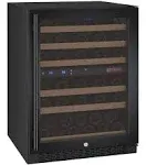 Allavino 24" Right Hinge 56 Bottle Dual Zone Black Wine Refrigerator