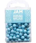 Jam Paper Colorful Push Pins - Round Head Map Thumb Tacks - Baby Blue Pushpins - 100/Pack