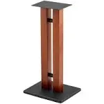 Monolith Speaker Stands - 24 inch Cherry Each 50lbs Capacity Adjustable Spikes ...