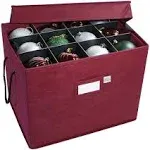 Christmas Ornament Storage Box with 4 Removable Trays, Holds 36 - 4&#034; Ornaments, 