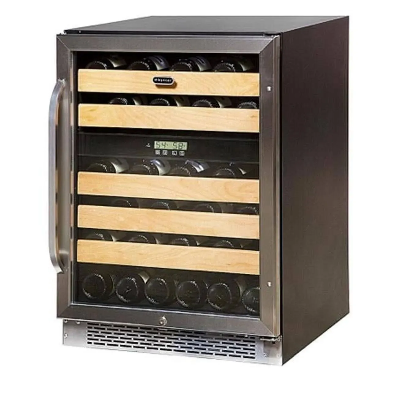 Whynter BWR-462DZ 46-Bottle Dual Temperature Zone Built Wine Refrigerator, Silver-46-Bottle, Silver