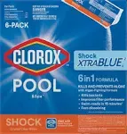 Clorox Pool & Spa Shock, Xtra Blue 2, 6-Pack - 6 pack, 1 lb packs