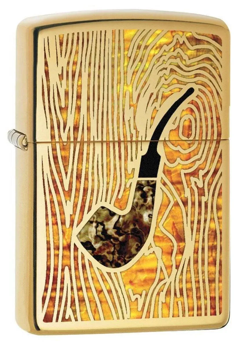 Zippo Pipe Lighter: Fusion Pipe - High Polish Brass 78213