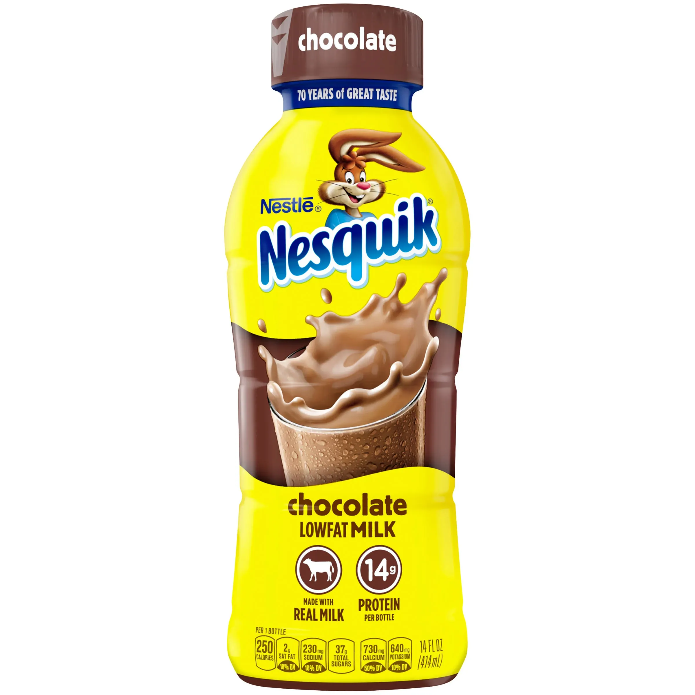 Nesquik Chocolate Lowfat Milk Ready to Drink 12 Pack of 8 fl oz FRESH