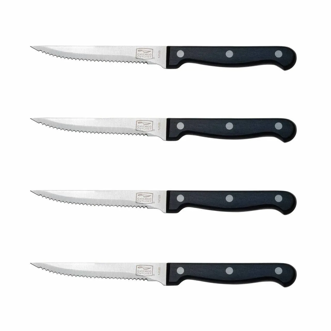 Chicago Cutlery 1094283 High Carbon Stainless Steel Steak Knife Set- 4 Piece