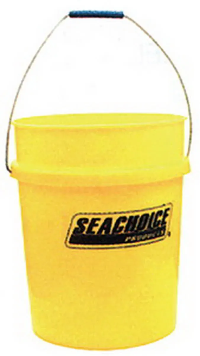 Seachoice 90120 5 Gal Yellow Utility Bucket with Handle