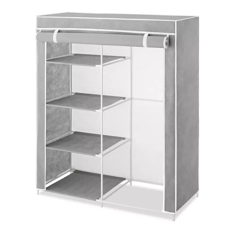 Whitmor Compact Clothes Closet, 15.75 L x 34.25 W x 42.0 H inches, Grey